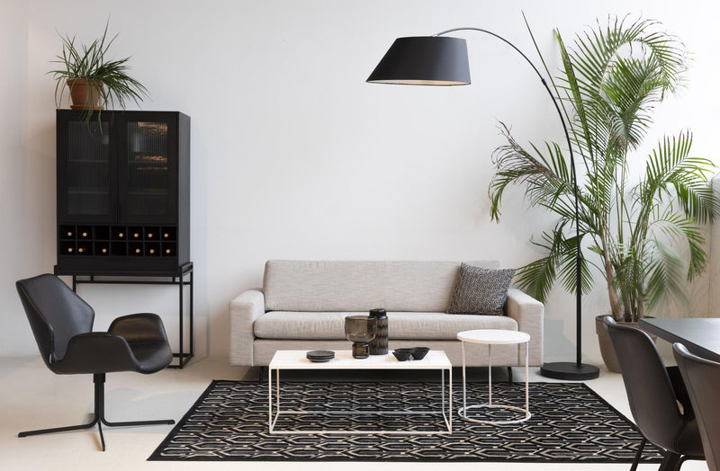 Bogenlampe Arc Schwarz | Elegante Design-Stehleuchte von Zuiver
