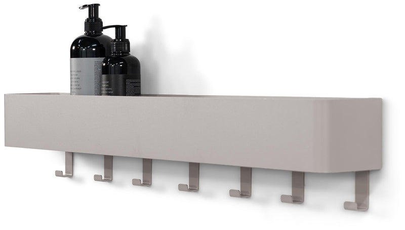Garderobe MULTI 7 Stahl Schwarz Weiß Taupe Skandic Design von Spinder