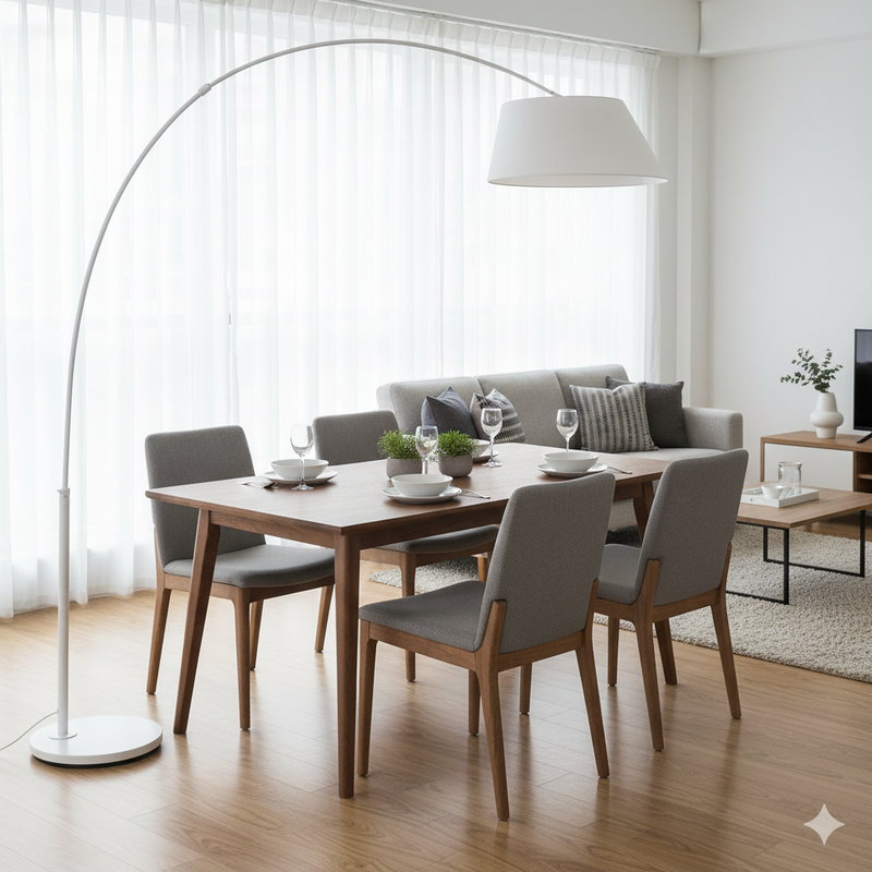 Bogenlampe Arc Weiß | Elegante Design-Stehleuchte von Zuiver