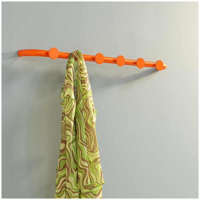 Hakenleiste RETRO 6 Retro-Wandgarderobe Stahl viele Farben von Spinder