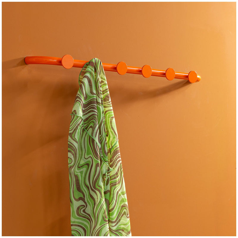 Hakenleiste RETRO 6 Retro-Wandgarderobe Stahl viele Farben von Spinder
