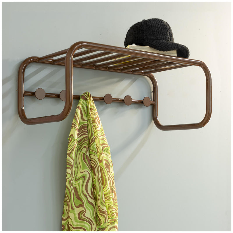 Spinder Retro Stahl-Garderobe mit Ablage 70er Jahre Stil viele Farben