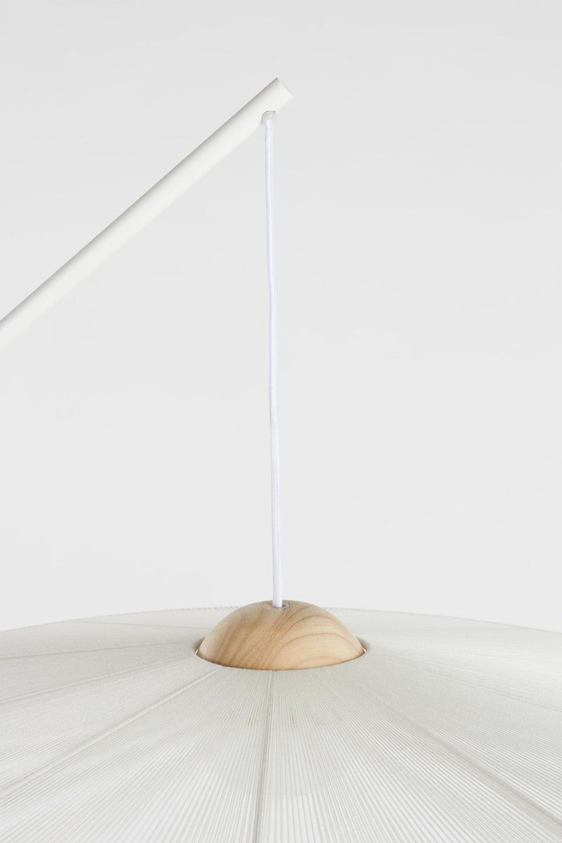 Zuiver Bogenlampe Belle | Verstellbare Stehleuchte mit Stoffschirm