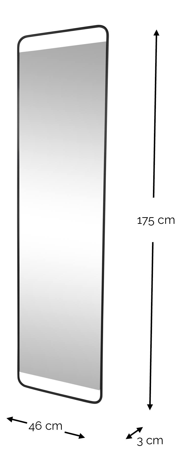 Spinder REX MIRROR L: Moderner Stahlspiegel im skandinavischen Design