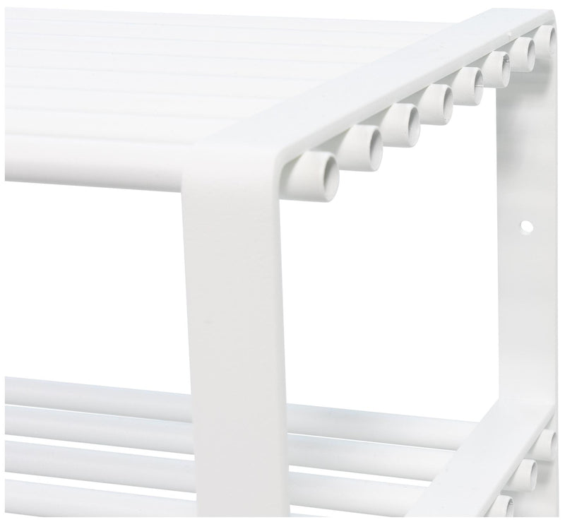 Spinder REX SR 2 Stahl Schuhregal, Minimalistisch & Modern, Weiß