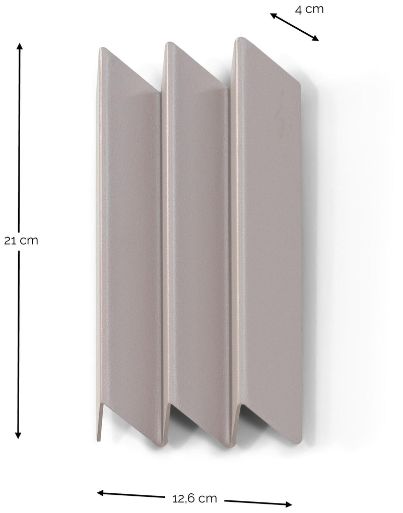 Wandgarderobe SENSU Small Garderobe Stahl gefaltete Optik von Spinder