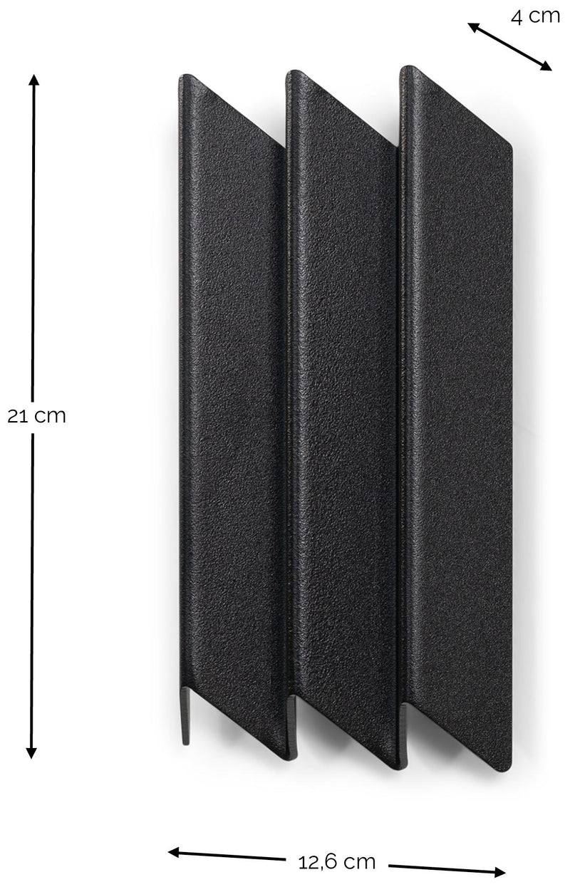 Wandgarderobe SENSU Small Garderobe Stahl gefaltete Optik von Spinder