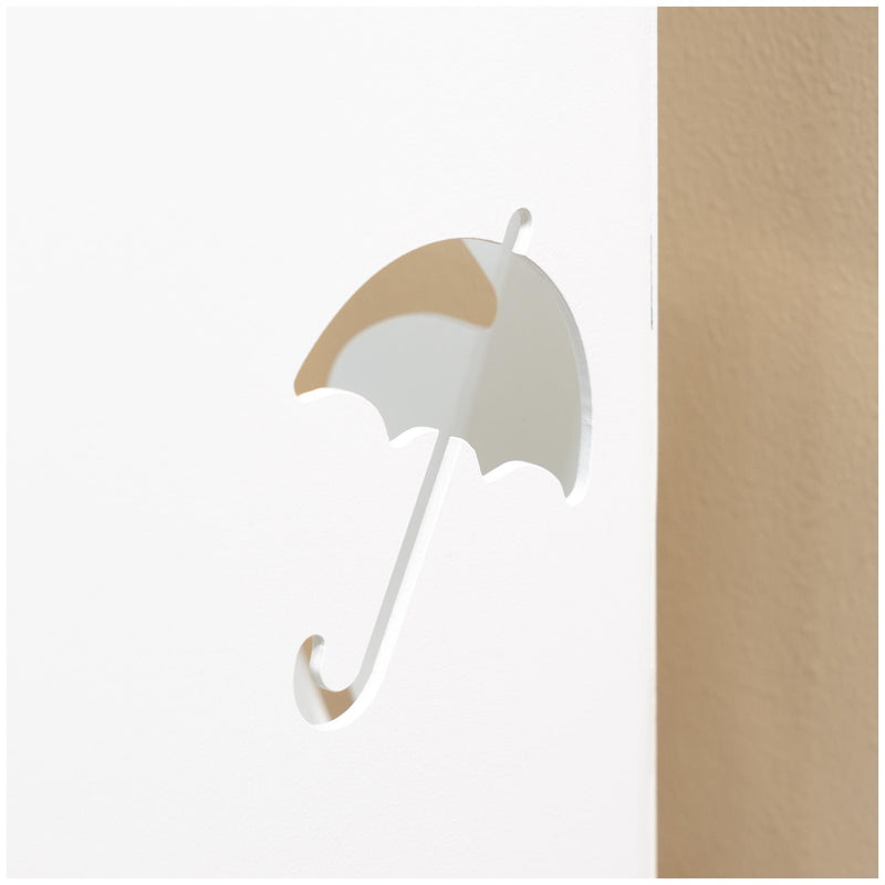 Schirmständer STORM Regenschirmhalter Stahl Schwarz / Weiß von Spinder