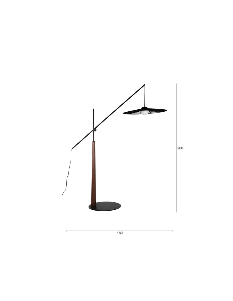 Design Stehlampe Belle Schwarz | Dimmbar & verstellbar von Zuiver