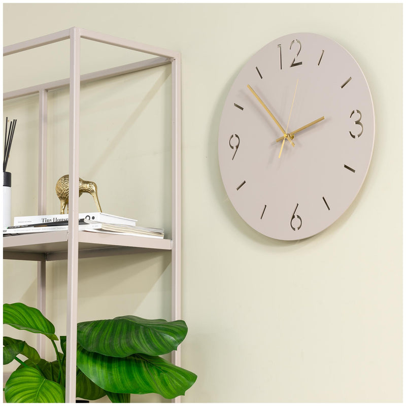 Spinder TIME Ø 40 Minimalistische Stahl-Uhr, Schwarz / Silky Taupe