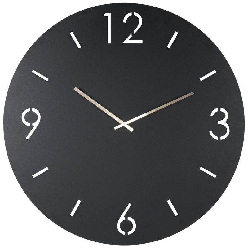 Spinder TIME Ø 60 Minimalistische Stahl-Wanduhr
