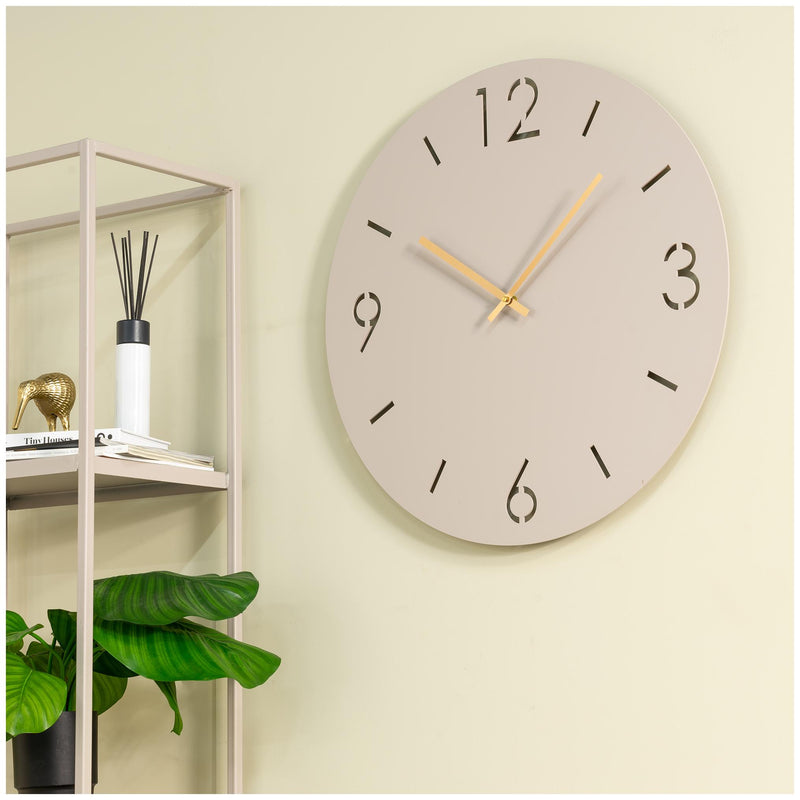 Spinder TIME Ø 60 Minimalistische Stahl-Wanduhr