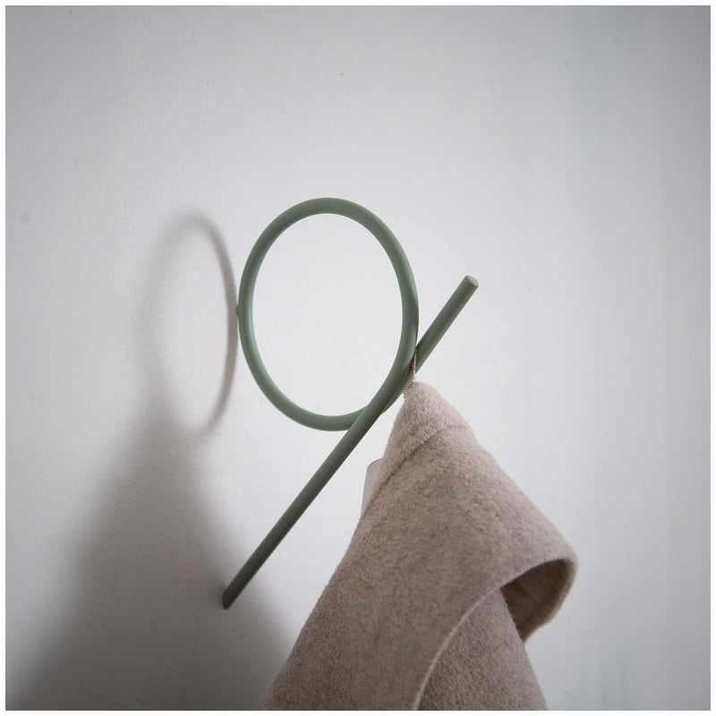 Spinder TUBA Large Wandhaken - Skandinavisches Design, Stahl, Taupe