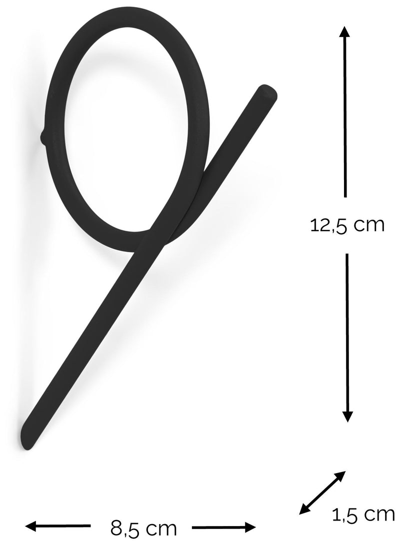 Spinder TUBA Medium Wandhaken - Skandinavisches Design, Stahl, Taupe
