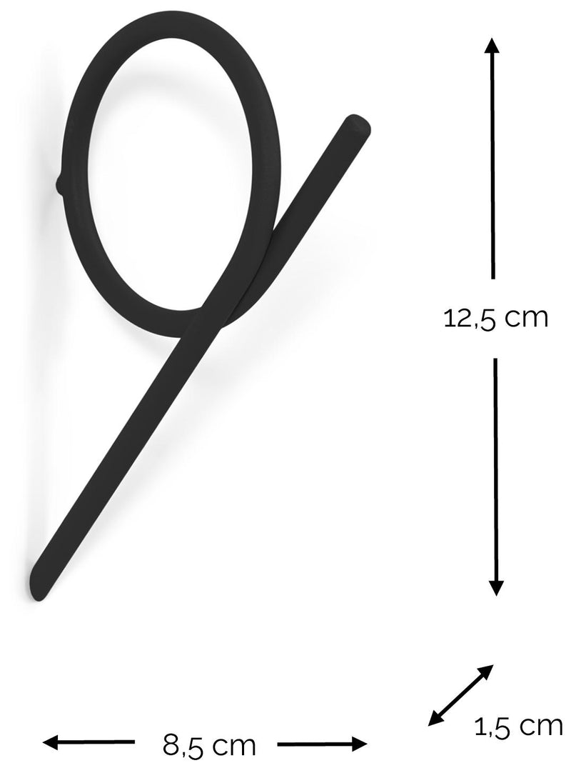 Spinder TUBA Small Wandhaken - Skandinavischer Stahl, Modernes Design