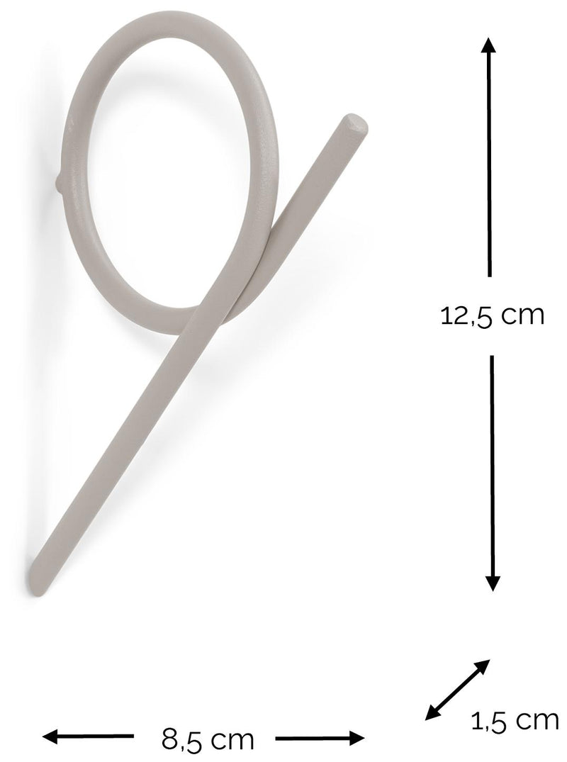 Spinder TUBA Small Wandhaken - Skandinavischer Stahl, Modernes Design