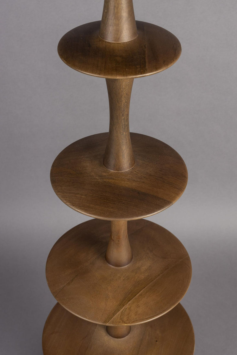 Stehlampe Cath Walnut | Mid-Century Design aus Mangoholz
