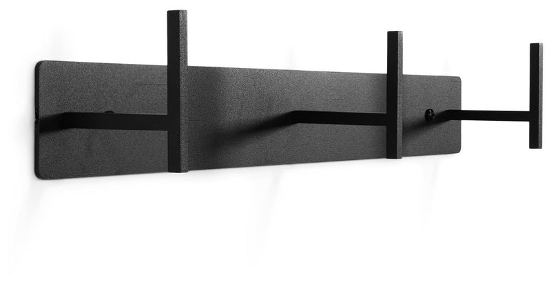 Spinder CHAPMAN 3 Stahl-Garderobe, skandinavisch, Schwarz / Weiß