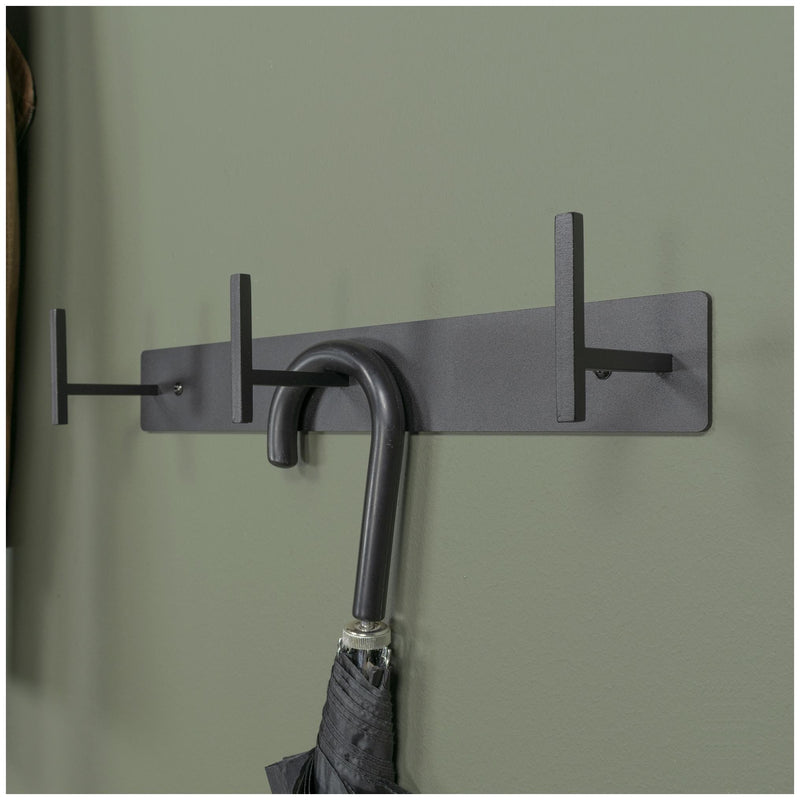 Spinder CHAPMAN 3 Stahl-Garderobe, skandinavisch, Schwarz / Weiß