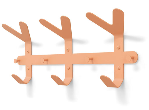 Spinder FRONDO Garderobenständer aus Stahl in Pfirsichfarbe mit modernem Design und mehreren Haken