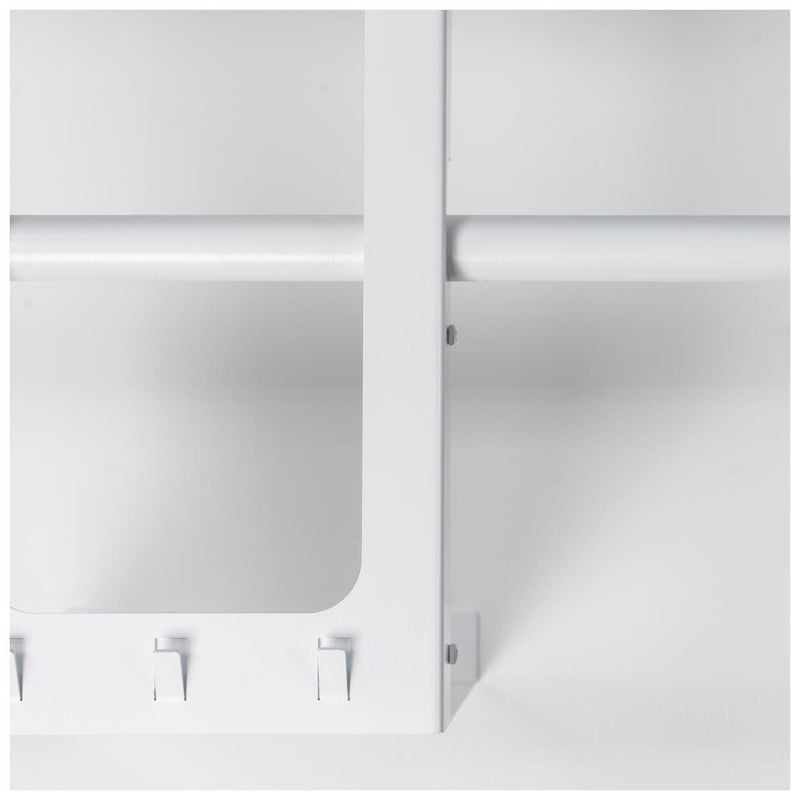 Spinder LUNO SMALL 100 Garderobe Stahl Modernes Design, Schwarz / Weiß
