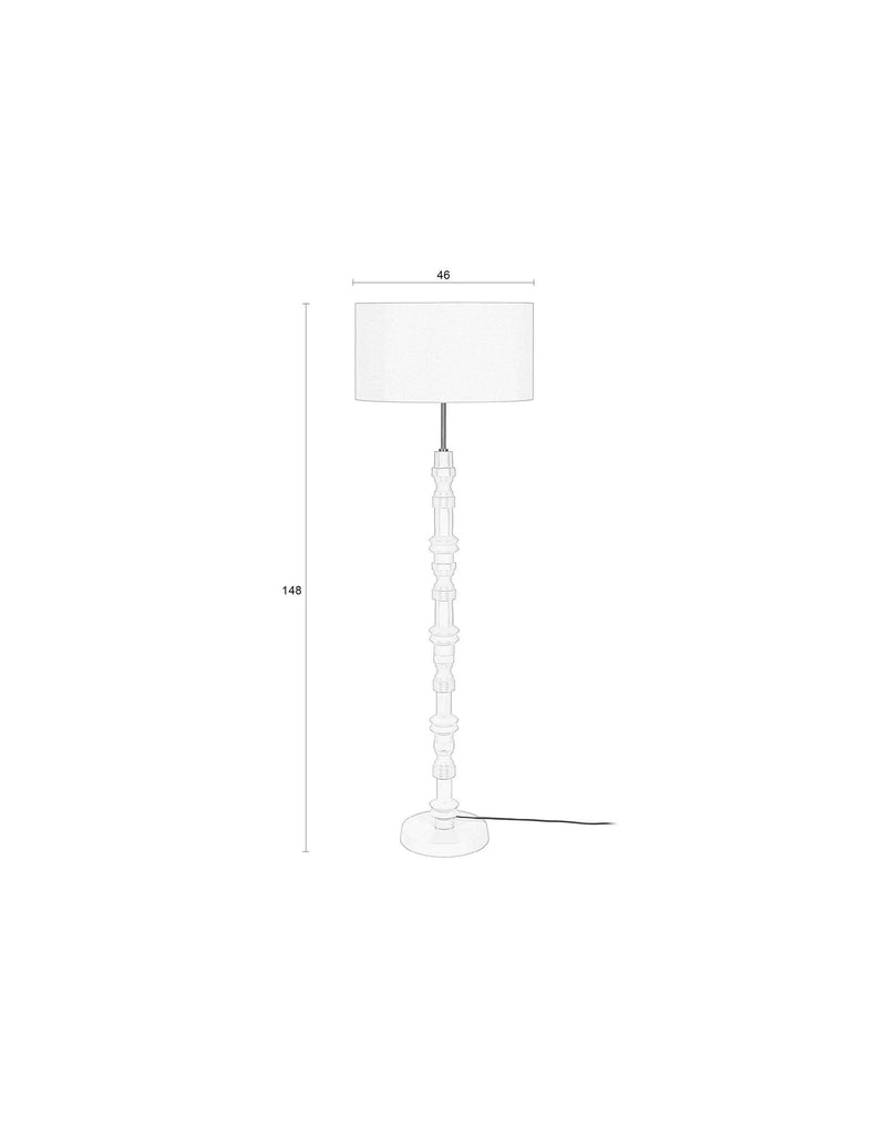 Stehlampe Totem Beige | Skulpturales Design von Zuiver