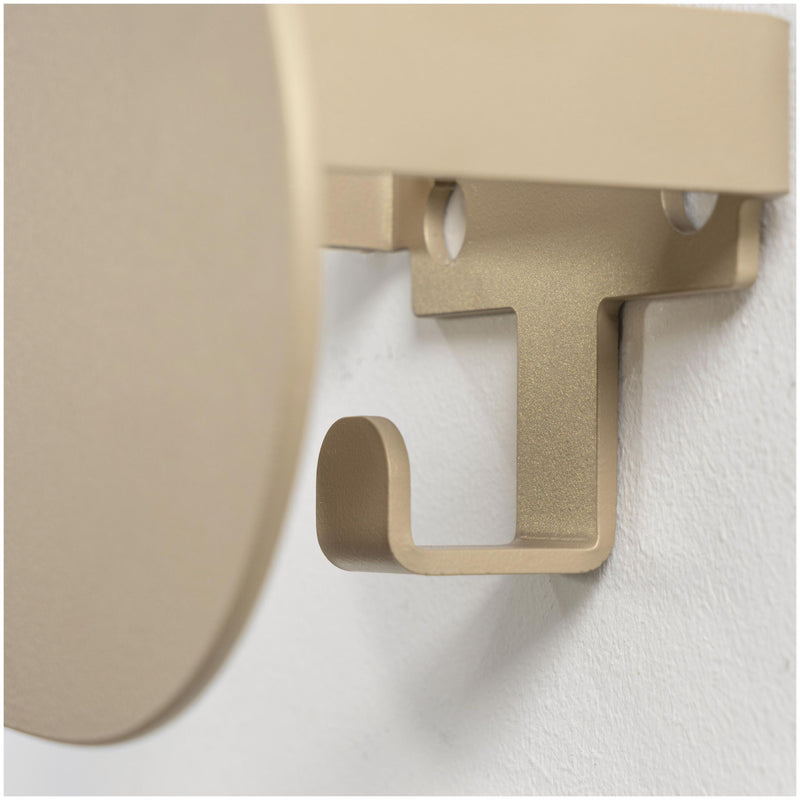 Spinder MANI Wandgarderobe Stahl Skandinavisch Schwarz oder Champagner