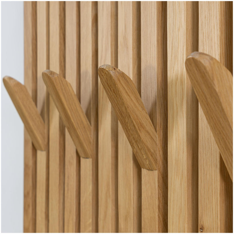 Spinder PARCO Large Garderobe Paneel mit 16 Haken Eiche, Skandic Style