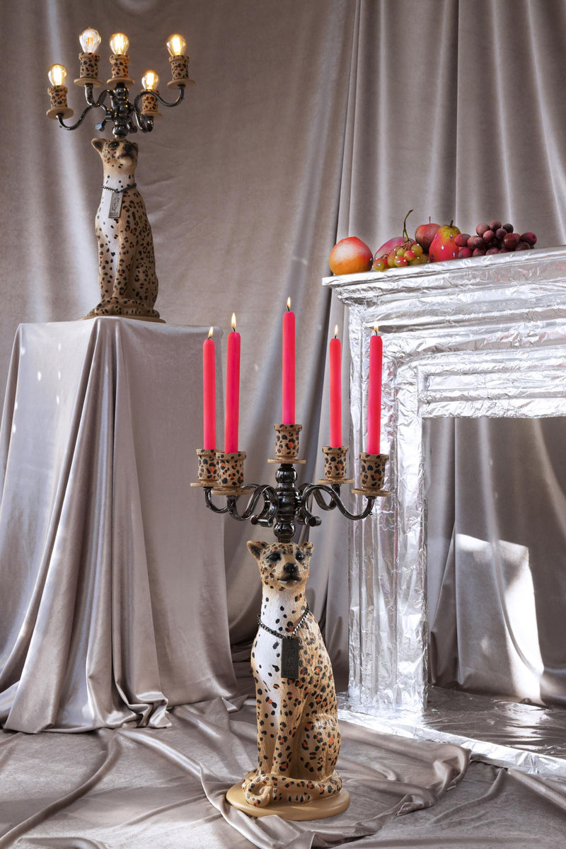 Stehlampe Gekrönter Panther | Design Leuchte von Bold Monkey