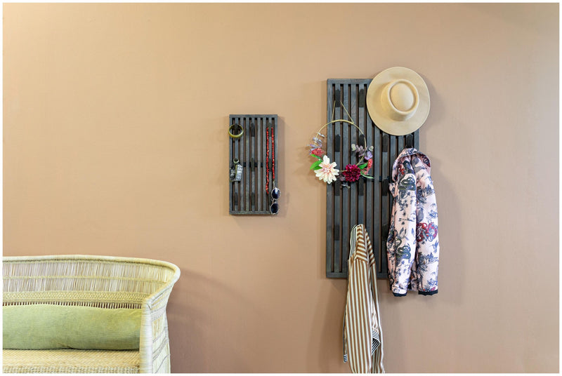 Spinder PARCO Small Garderobe Eiche Paneel mit 9 Haken, Skandic Style