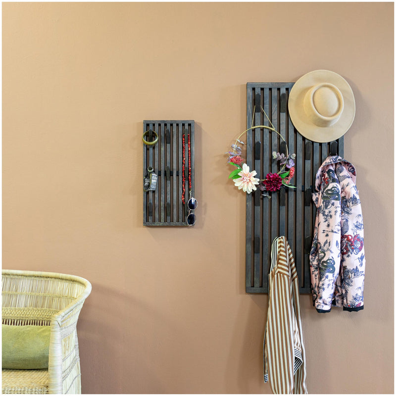 Spinder PARCO Small Garderobe Eiche Paneel mit 9 Haken, Skandic Style