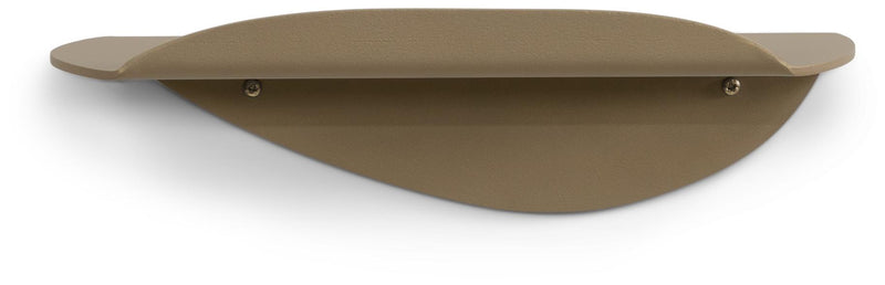 Spinder PIPA Bottom Stahl-Wandregal skandinavisch Schwarz / Champagner