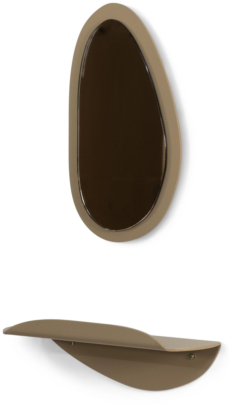 PIPA Top Spiegel: Stahl, Schwarz oder Champagner Design von Spinder