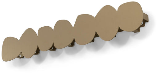 Spinder Tumulo Large Stahl Wandgarderobe im skandinavischen Design mit geschwungenen Ablagen, Seitenansicht.
