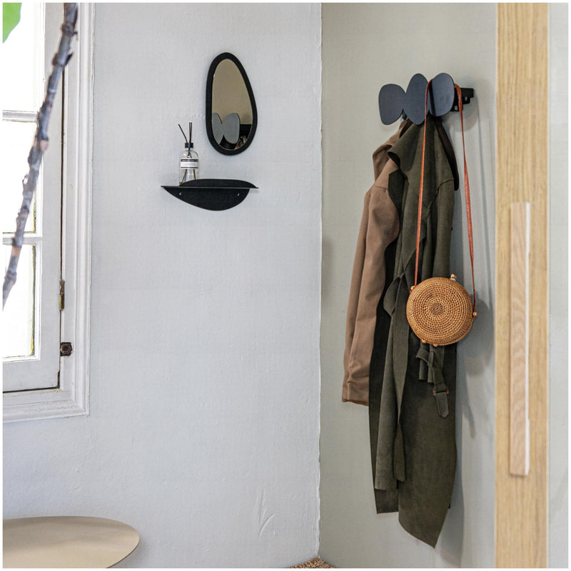 Spinder TUMULO Small Garderobe Stahl Champagner Schwarz Skandic Design