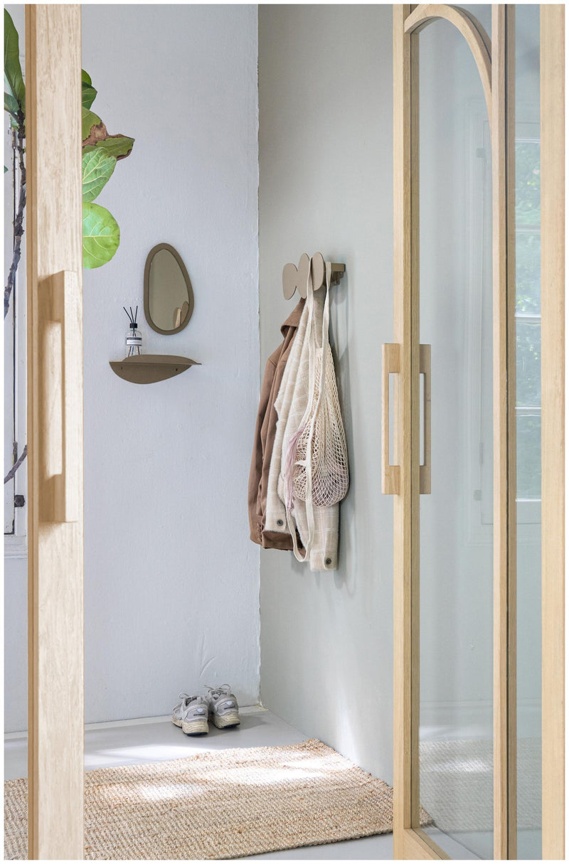 Spinder TUMULO Small Garderobe Stahl Champagner Schwarz Skandic Design