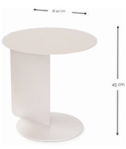 Spinder SALSA Beistelltisch aus Stahl, modern, 40 cm Durchmesser, 45 cm hoch