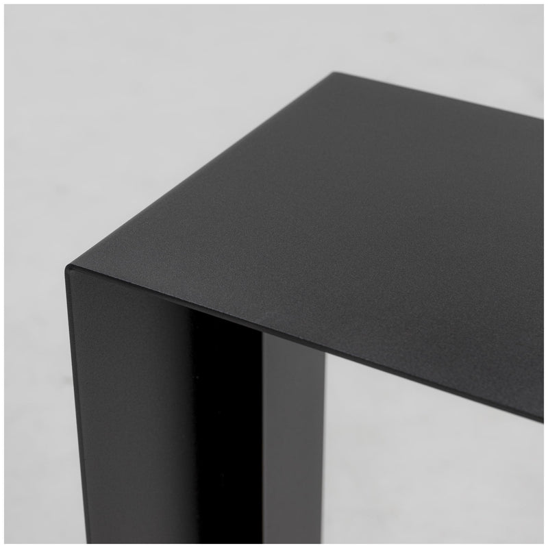 Spinder BRUCE Beistelltisch, Stahl, Minimalistisch, Schwarz