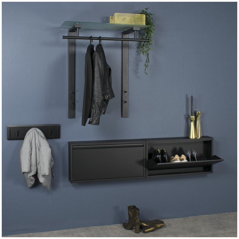 Spinder DUTCH Garderobe: Minimalistisches Design aus Stahl & Glas
