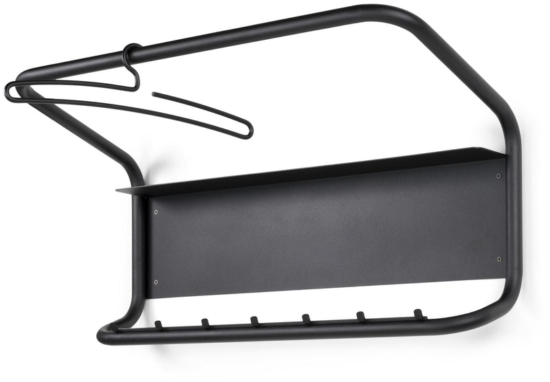 Spinder FLUX Garderobe: Modernes Design, Stahl, Schwarz