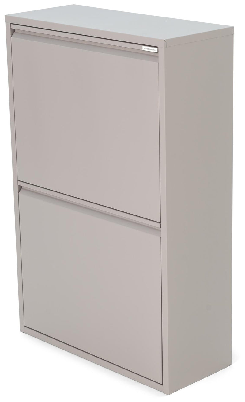 Mülltrenner GIGI 4 Abfalltrenner 2 Klappen Silky Taupe Spinder Design