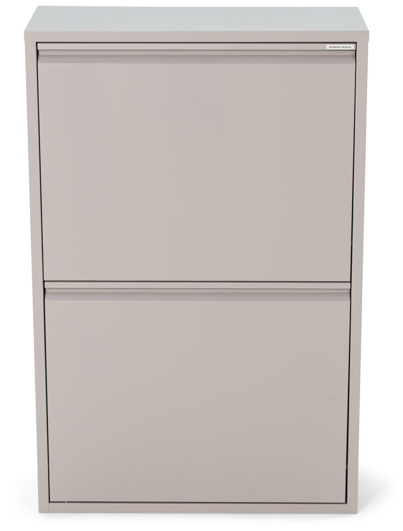Mülltrenner GIGI 4 Abfalltrenner 2 Klappen Silky Taupe Spinder Design