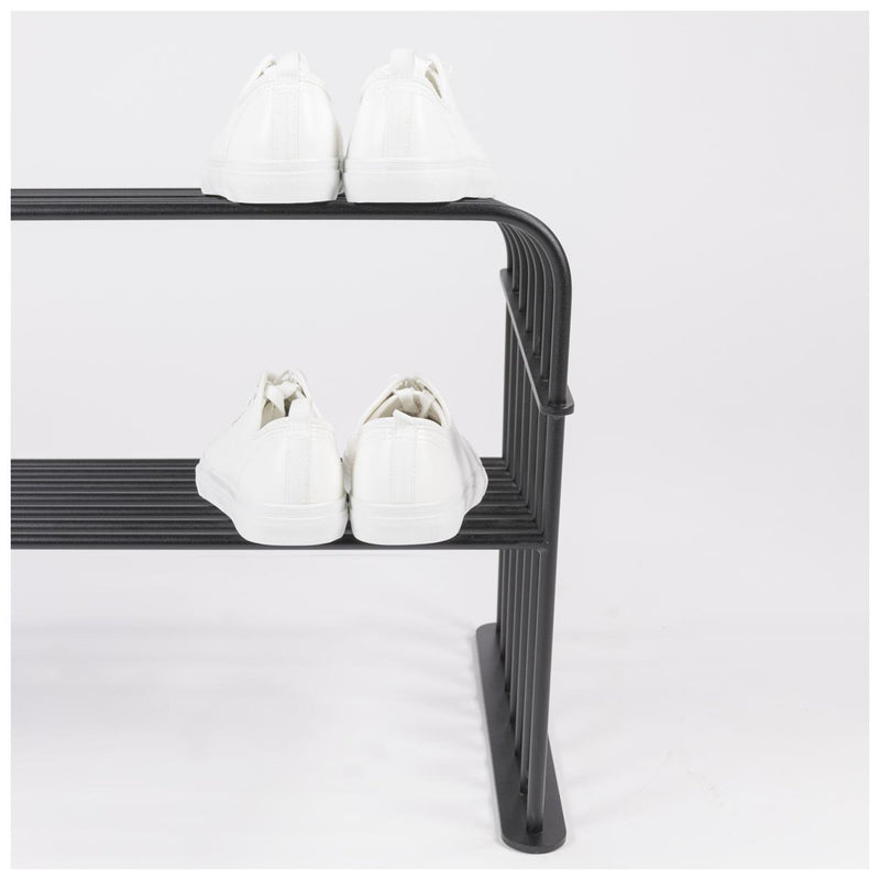 Spinder GRID 70 Stahl Schuhregal, Modernes Design, Schwarz