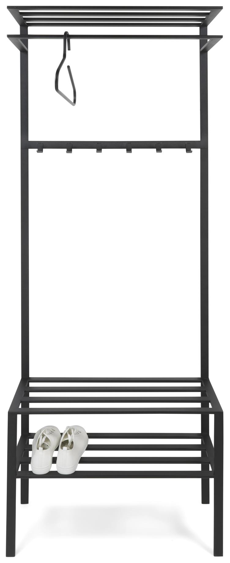 Spinder IVAR 2 Garderobe: Minimalistisches Design aus Stahl, Schwarz