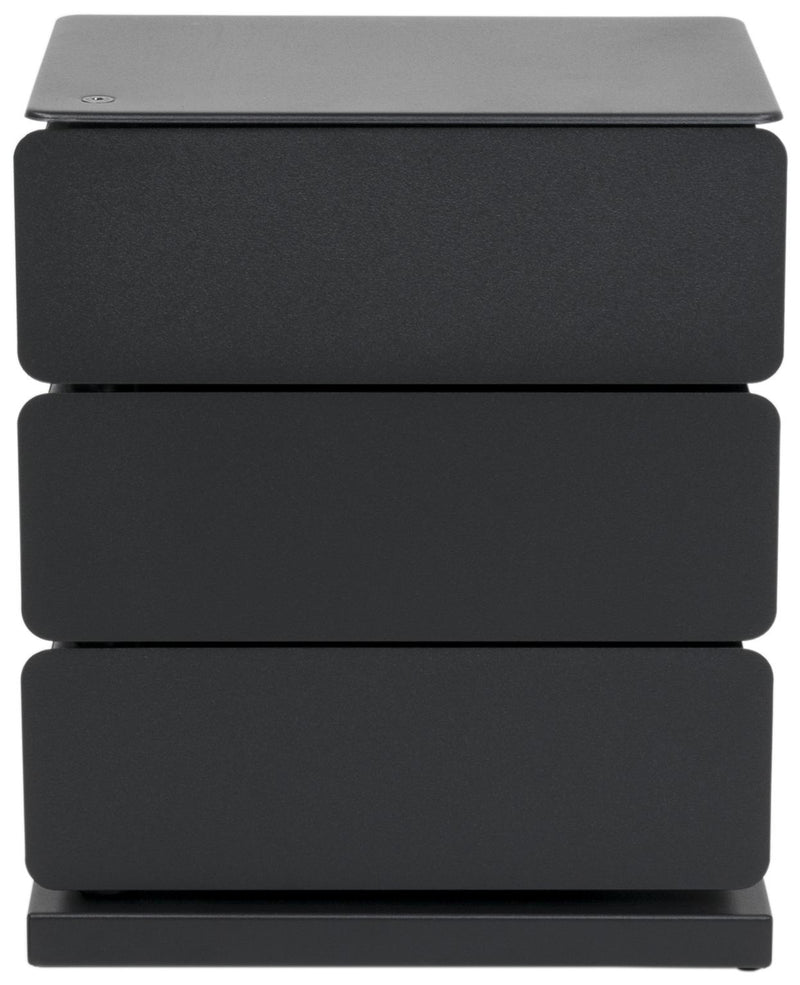 Spinder JOEY 3 Dresser: Minimalistischer Stahl-Schrank, Schwarz