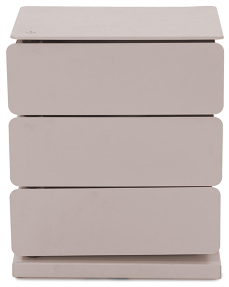 Spinder JOEY 3 Dresser: Moderner Stahl-Schuhschrank in Silky Taupe