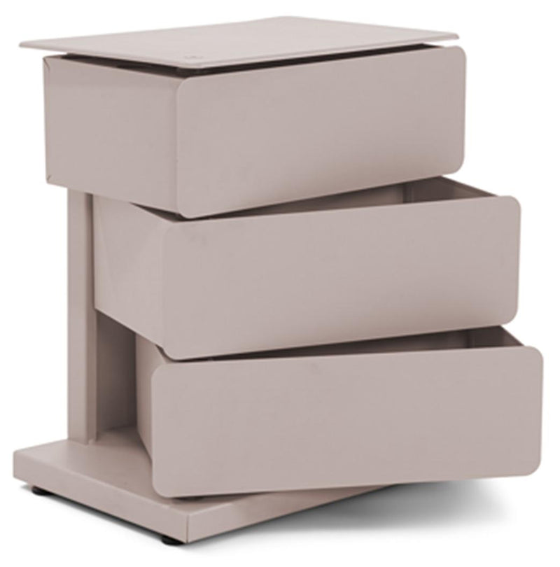 Spinder JOEY 3 Dresser: Moderner Stahl-Schuhschrank in Silky Taupe
