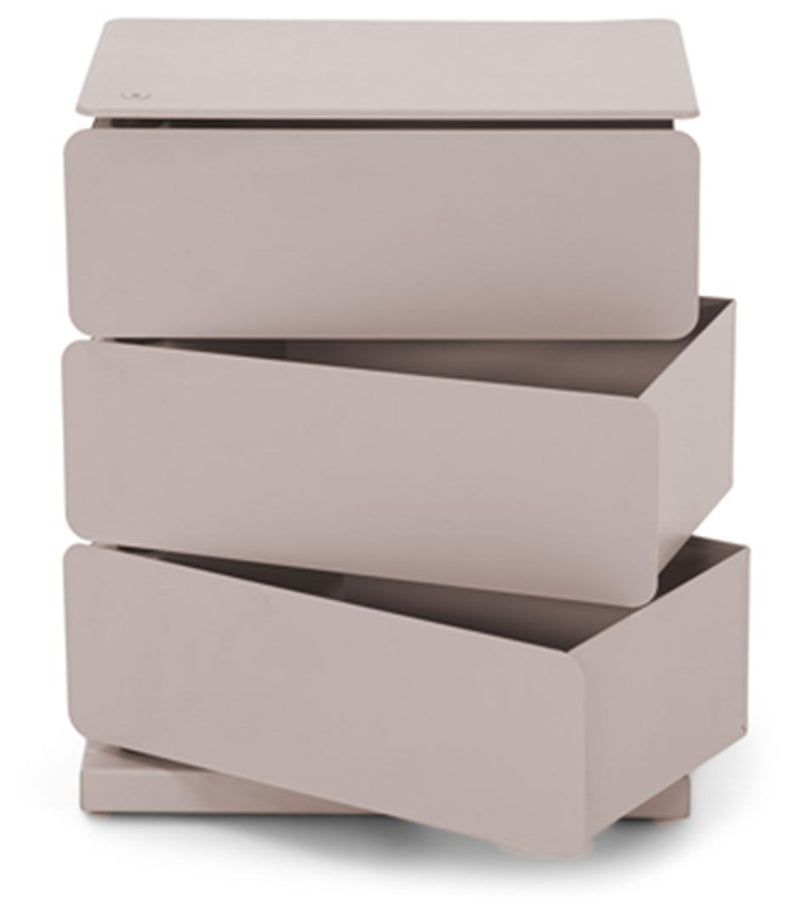 Spinder JOEY 3 Dresser: Moderner Stahl-Schuhschrank in Silky Taupe