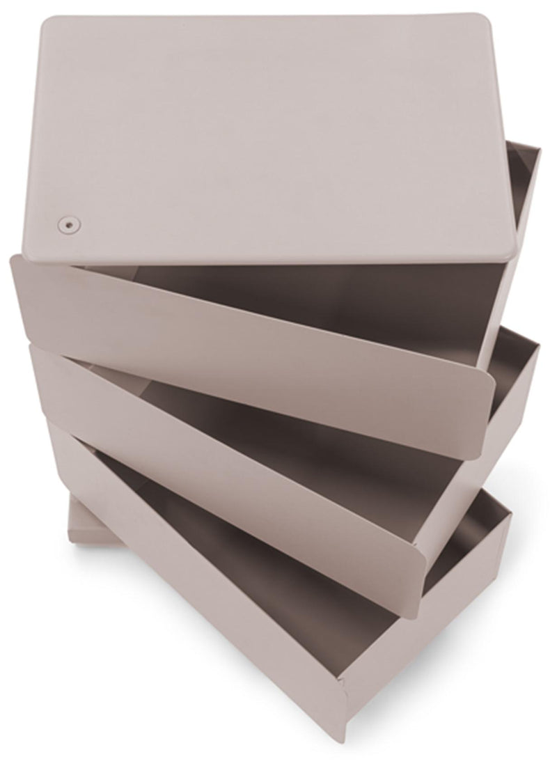 Spinder JOEY 3 Dresser: Moderner Stahl-Schuhschrank in Silky Taupe