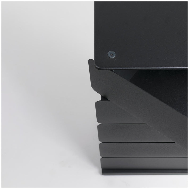 Spinder JOEY 5 Dresser: Minimalistischer Stahl-Schuhschrank, Schwarz